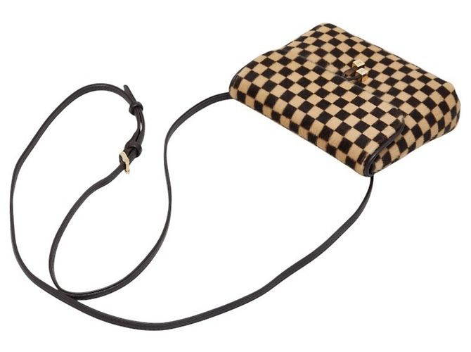 Pochette a Tracolla Louis Vuitton Damier Sauvage Gazelle Marrone Beige - vista 6