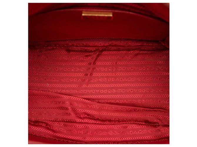 Borsa Prada Galleria in Saffiano rosso - vista 4