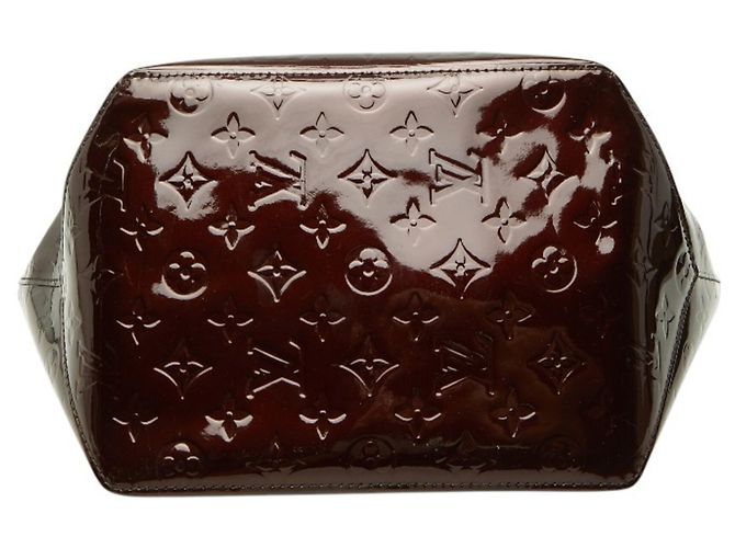 Borsa Louis Vuitton Monogram Vernis Bellevue PM Bordò Porpora - vista 3