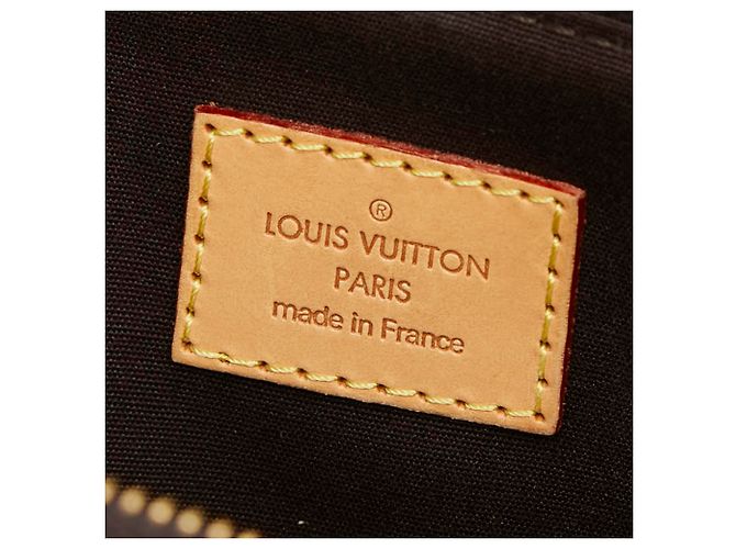 Borsa Louis Vuitton Monogram Vernis Bellevue PM Bordò Porpora - vista 9