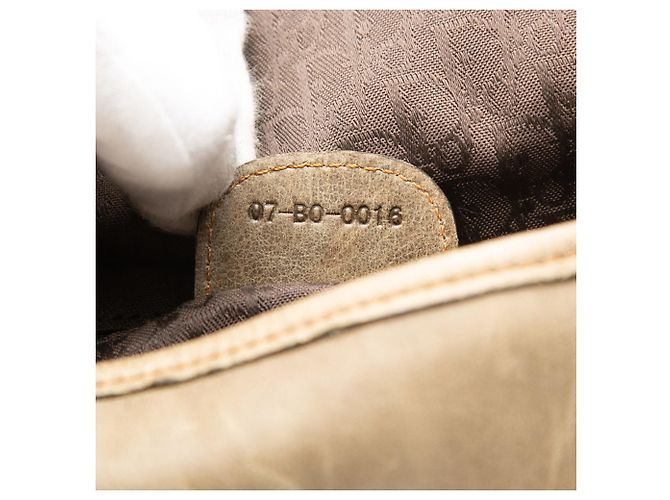 Borsa Christian Dior Dior Gaucho Beige - vista 6