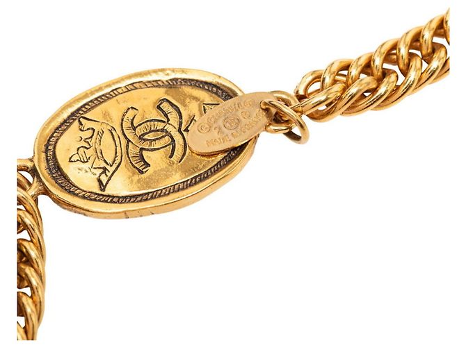 Collana Chanel Coco Mark Vintage Crown Chain D'oro - vista 4