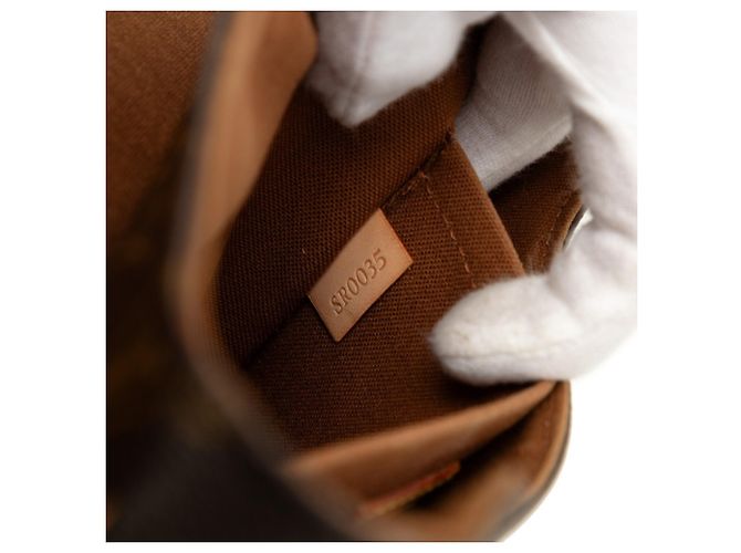 Borsa Louis Vuitton Monogram Marelle Marrone - vista 6
