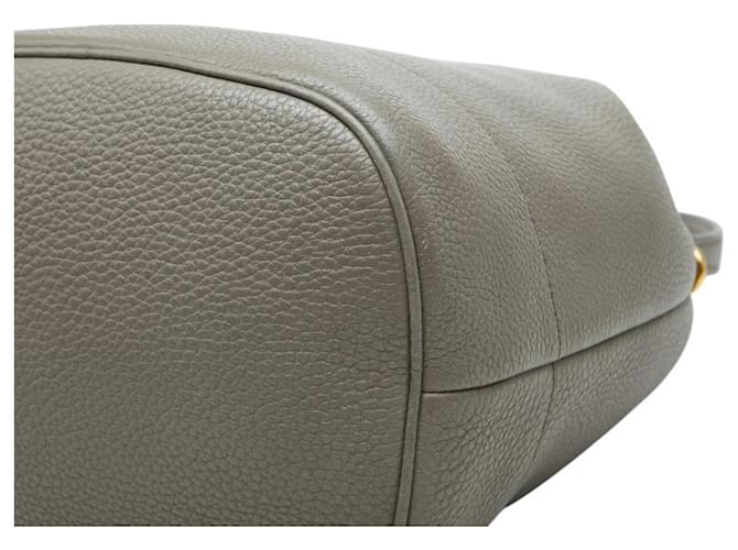Borsa a mano e borsa a tracolla con logo Prada Grigio - vista 6