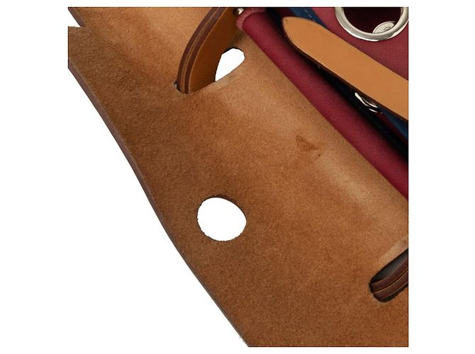 Hermès Hermes Herbag Zip PM Handtasche Rot Marineblau - Ansicht 5