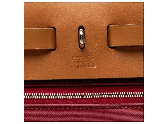 Hermès Hermes Herbag Zip PM Handtasche Rot Marineblau - Ansicht 7