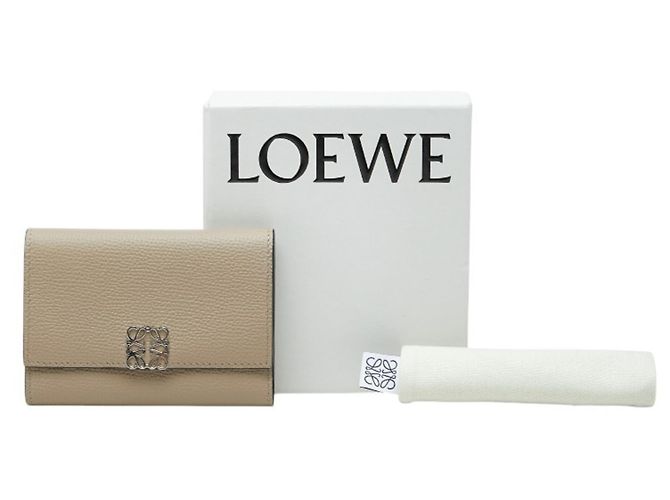 Cartera tríptico Loewe Anagram Beige - vista 10