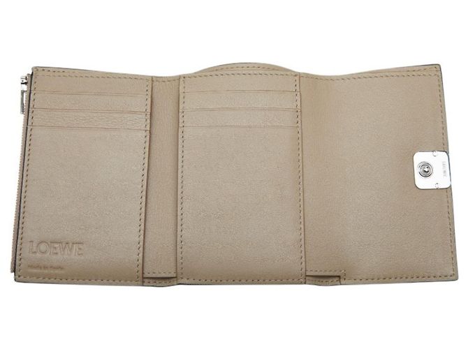 Cartera tríptico Loewe Anagram Beige - vista 6