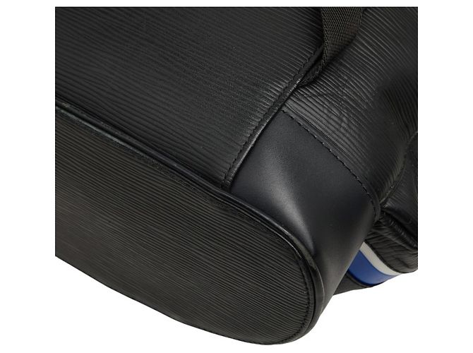 Zaino Louis Vuitton Epi Damier Graphite Christopher PM Nero Blu - vista 6