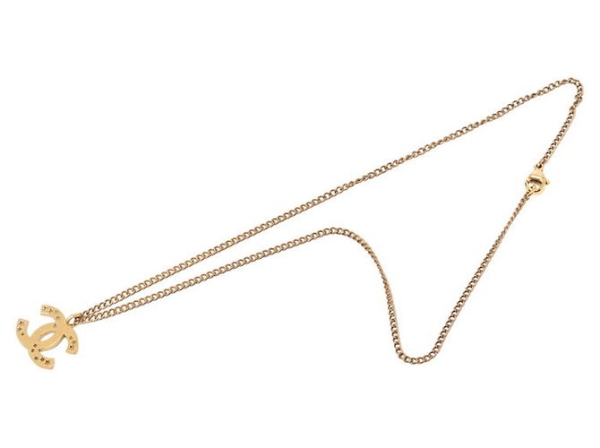 Collana con pendente a catena con il logo Coco di Chanel D'oro - vista 3