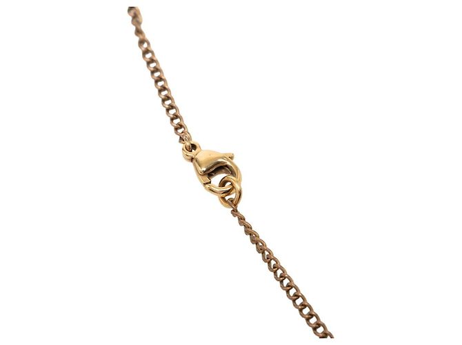 Collana con pendente a catena con il logo Coco di Chanel D'oro - vista 4