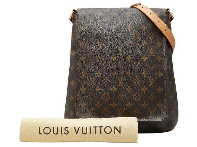 Louis Vuitton Monogram Musette Crossbody Shoulder Bag Brown - view 9