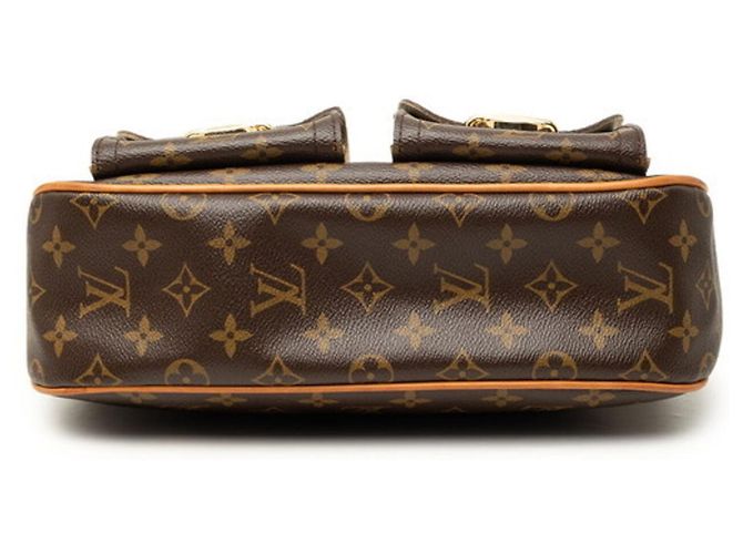 Louis Vuitton Monogram Hudson GM Shoulder Bag Brown - view 3