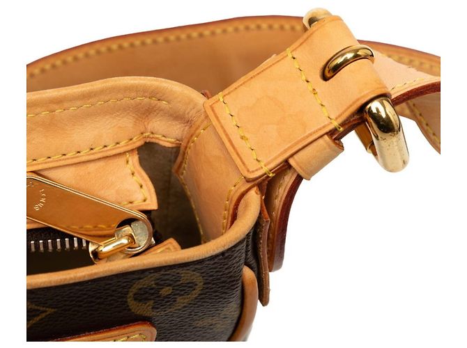 Louis Vuitton Monogram Hudson GM Shoulder Bag Brown - view 5