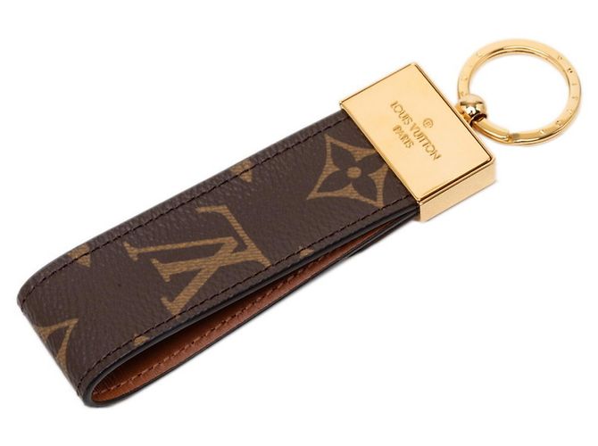 Louis Vuitton Monogram Porte Clés Dragonne Dauphine Keychain Marrone D'oro - vista 2