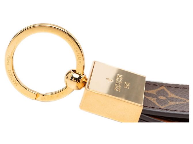 Louis Vuitton Monogram Porte Clés Dragonne Dauphine Keychain Marrone D'oro - vista 5