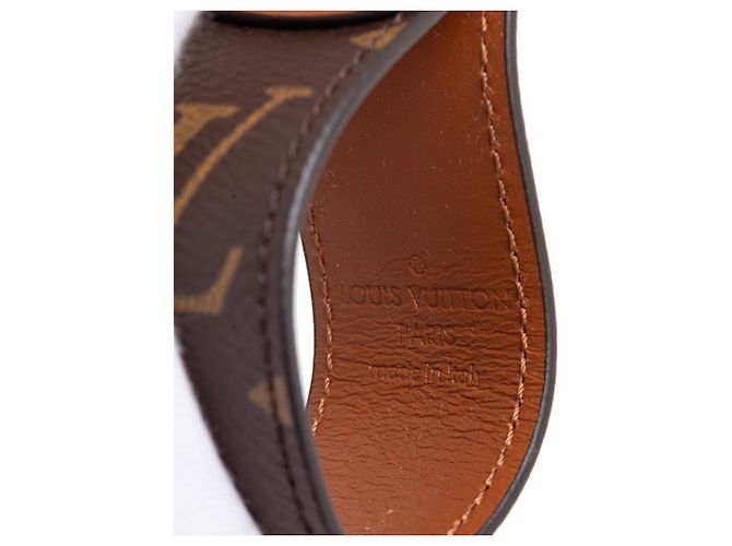 Louis Vuitton Monogram Porte Clés Dragonne Dauphine Keychain Marrone D'oro - vista 6
