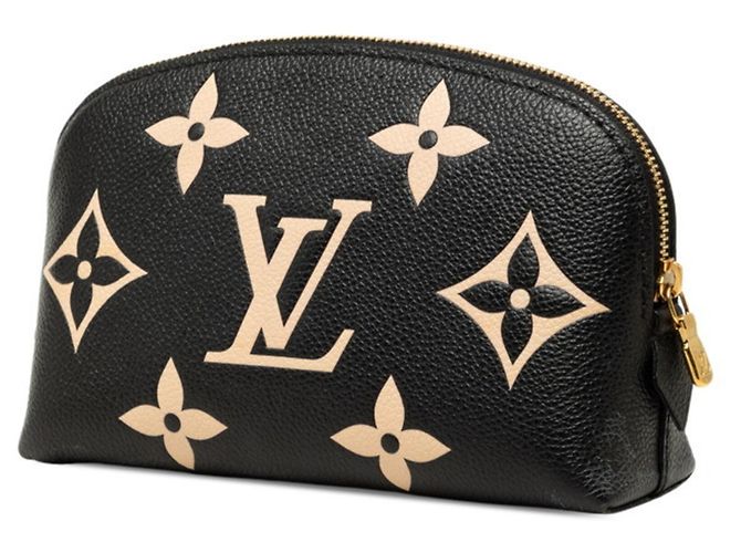 Pochette Cosmetici PM Louis Vuitton Monogram Empreinte Pochette Handbag Pouch Nero Beige - vista 2