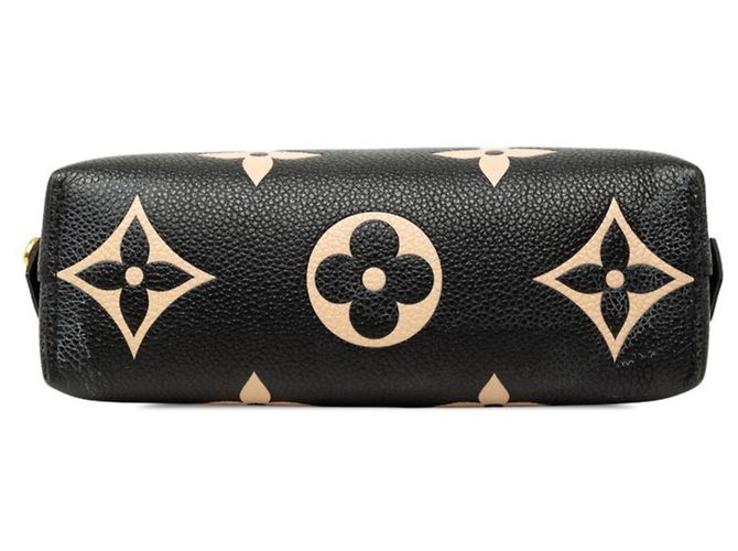 Pochette Cosmetici PM Louis Vuitton Monogram Empreinte Pochette Handbag Pouch Nero Beige - vista 3