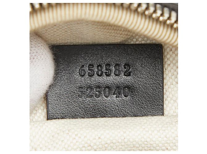 Borsa a tracolla Gucci GG goffrata Nero - vista 10