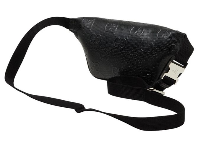 Borsa a tracolla Gucci GG goffrata Nero - vista 2
