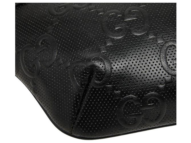 Borsa a tracolla Gucci GG goffrata Nero - vista 5