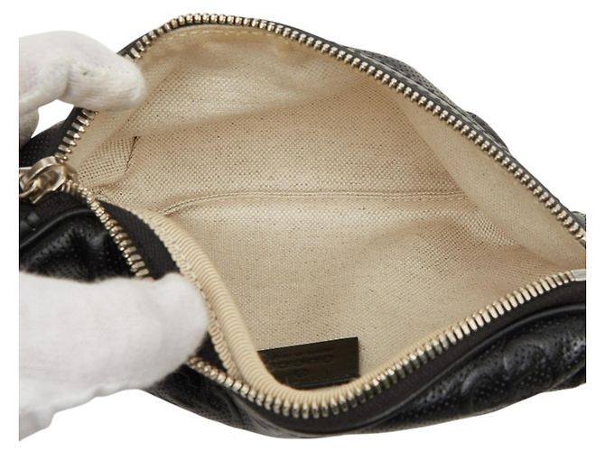 Borsa a tracolla Gucci GG goffrata Nero - vista 8