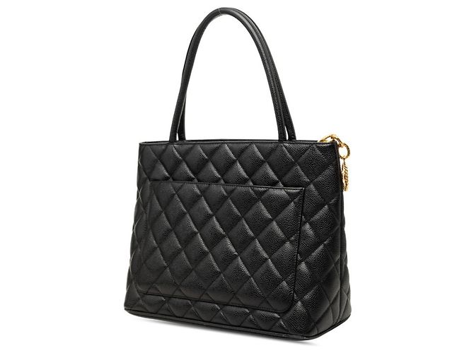 Borsa Tote Chanel Matelassé Coco Mark Reissue Nero - vista 2