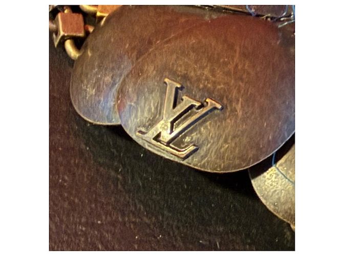 Collana Louis Vuitton 07 AW Runway Brass Chain Flower Bronzo - vista 5