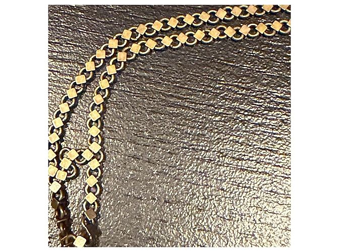 Collana Louis Vuitton 07 AW Runway Brass Chain Flower Bronzo - vista 8