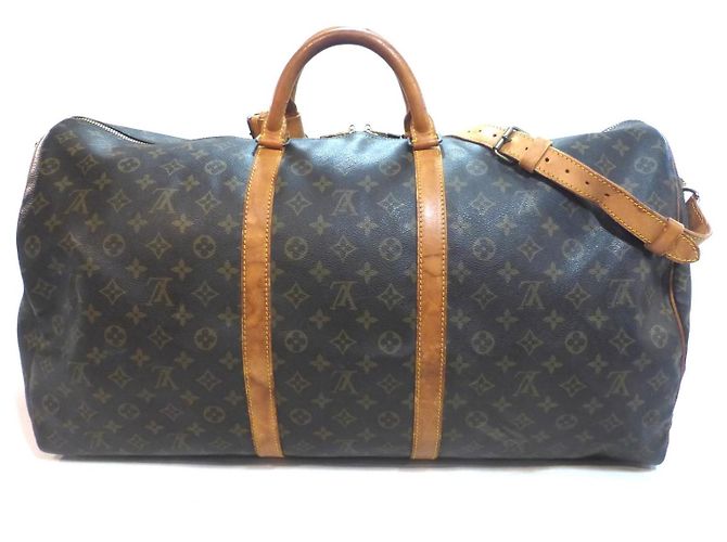 Louis Vuitton Keepall 60 Monogram Reisetasche Braun - Ansicht 10
