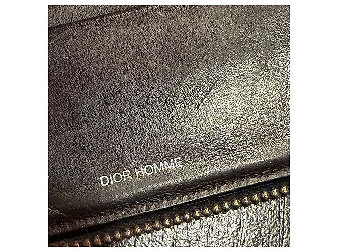 Christian Dior Dior Homme Jackson Pollock Camo Leather Compact Wallet Brown Black Multiple colors - view 5