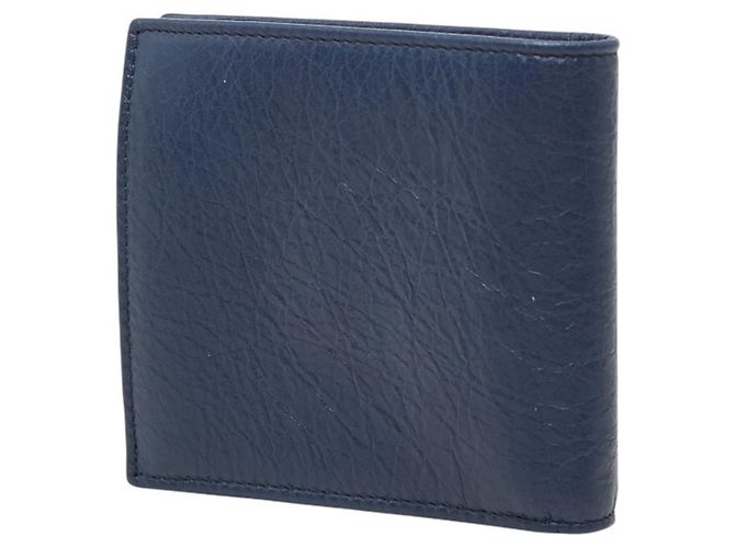 Everyday Balenciaga Navy Leather Bi-Fold Wallet Navy blue - view 2