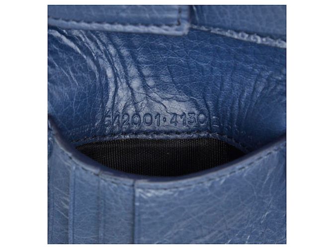 Everyday Balenciaga Navy Leather Bi-Fold Wallet Navy blue - view 8