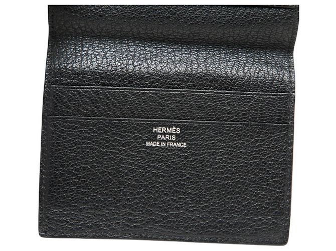 Hermès Tarjetero de piel de cabra negro Hermes Evelyne - vista 5
