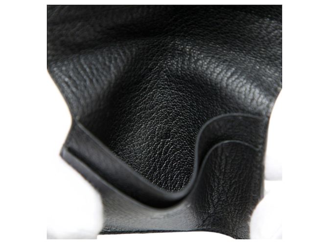 Hermès Tarjetero de piel de cabra negro Hermes Evelyne - vista 6