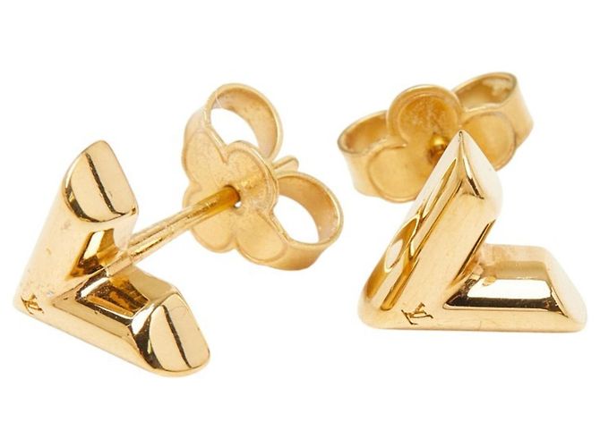 Louis Vuitton Essential V Earrings Golden - view 2