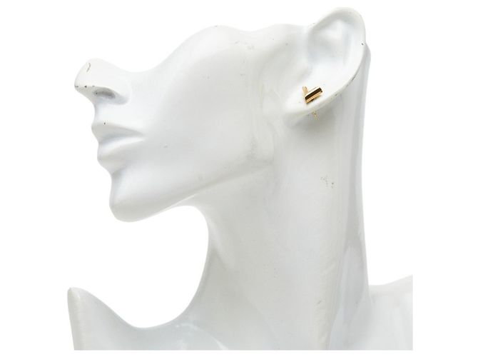 Louis Vuitton Essential V Earrings Golden - view 6