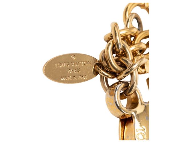 Portachiavi Monogram Flower Ivy Louis Vuitton D'oro - vista 4