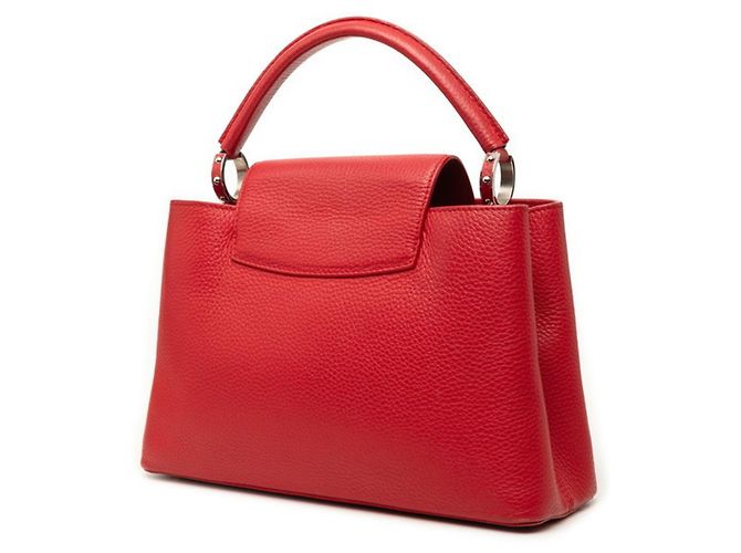 Borsa Louis Vuitton Capucines PM Rosso - vista 2