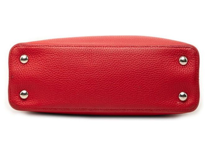Borsa Louis Vuitton Capucines PM Rosso - vista 3