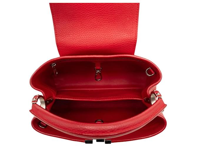 Borsa Louis Vuitton Capucines PM Rosso - vista 4