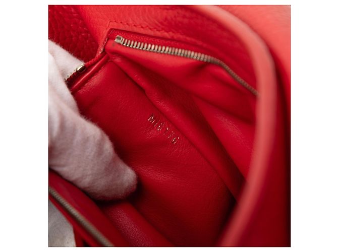 Borsa Louis Vuitton Capucines PM Rosso - vista 6