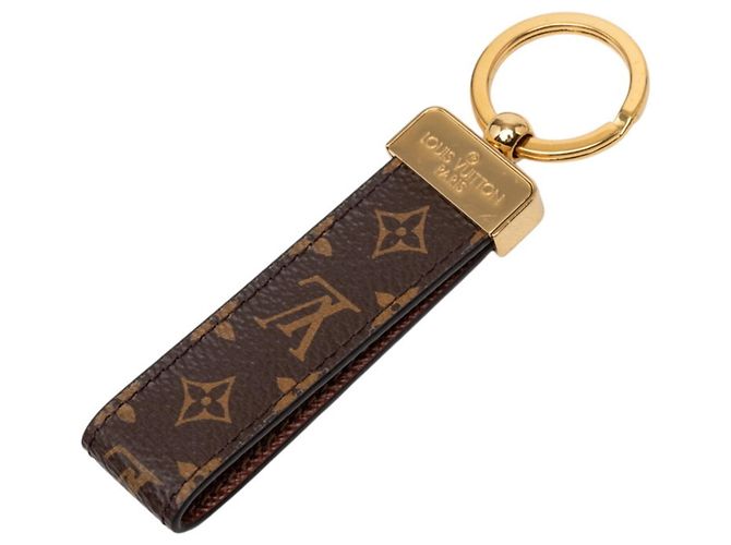 Portachiavi Monogram Dragonne Louis Vuitton Marrone D'oro - vista 2