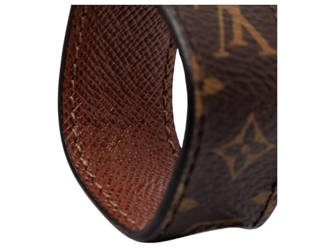 Portachiavi Monogram Dragonne Louis Vuitton Marrone D'oro - vista 4