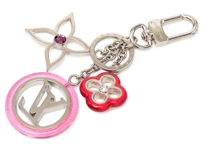 Portefeuille Colorline Strass Charm Keychain Louis Vuitton Argento Multicolore - vista 2