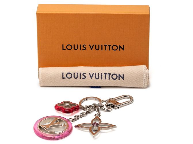 Portefeuille Colorline Strass Charm Keychain Louis Vuitton Argento Multicolore - vista 5