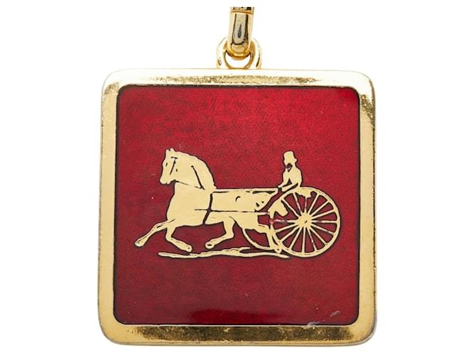 Céline Collana con pendente Celine Macadam Carriage Rosso D'oro - view 2