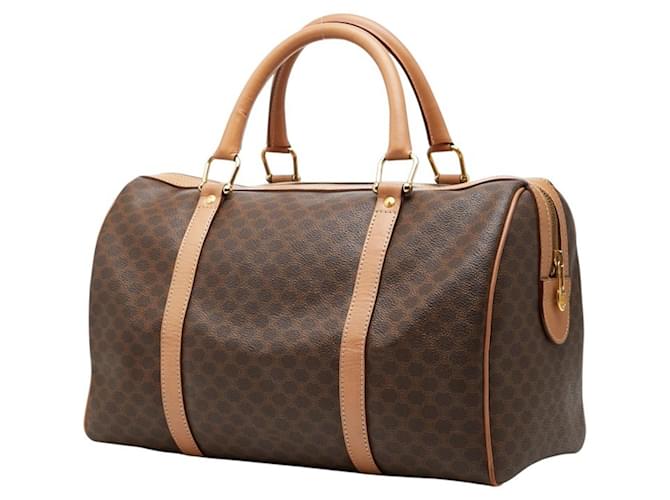 Céline Borsa Celine Macadam Boston Bag Marrone - vista 2