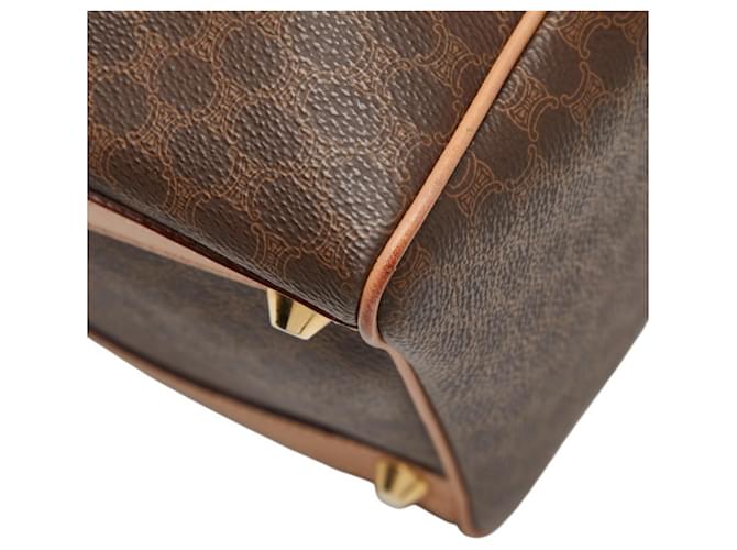 Céline Borsa Celine Macadam Boston Bag Marrone - vista 6